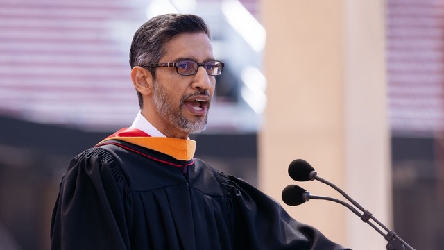 Sundar Pichai gives Stanford's 2026 Commencement address