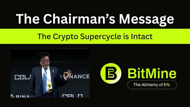 BitMine Chairman's Message | Tom Lee's Binance Keynote "The Crypto Supercycle is Intact"