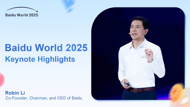 Baidu World 2025 | Robin Li's Keynote Highlights