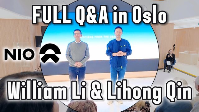 Full Q&A with William Li and Lihong Qin, Nio House Oslo, Norway.